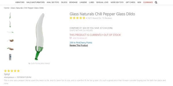 Glass Naturals Chili Pepper Dildo Review Easysex