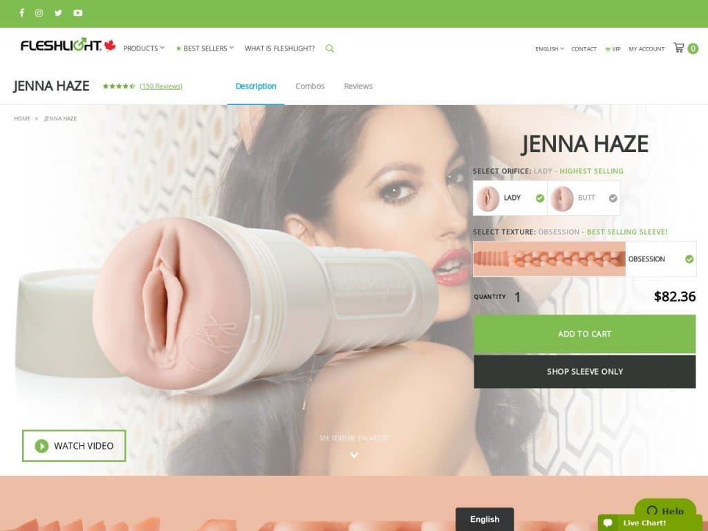 jenna haze sex doll Amazon.com: Fleshlight Girls | Jenna Haze | Obsession main image 1