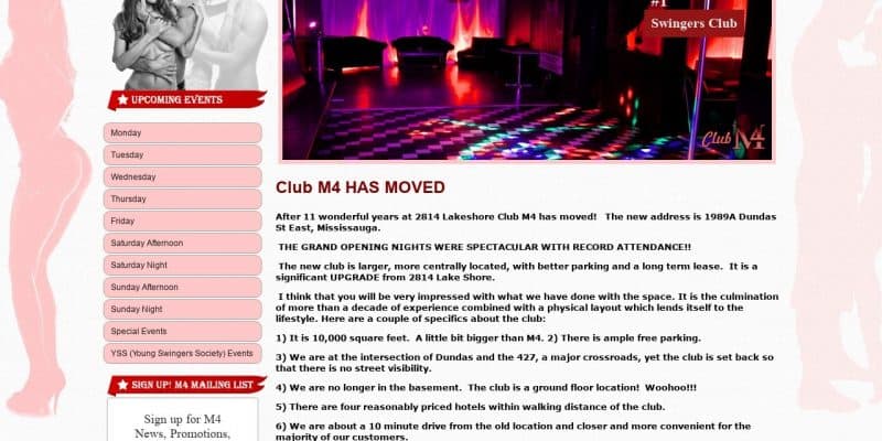 Club M4 Toronto Sex Club Review EasySex