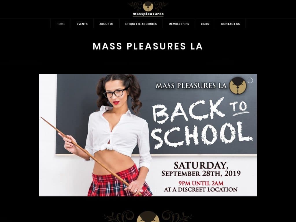 Mass Pleasures Los Angeles Sex Club Review EasySex