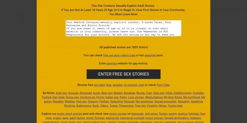 ASexStories Niche Sex Stories Site Review EasySex