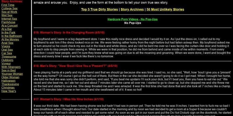 TrueDirtySexStories Sex Stories Site Review EasySex image